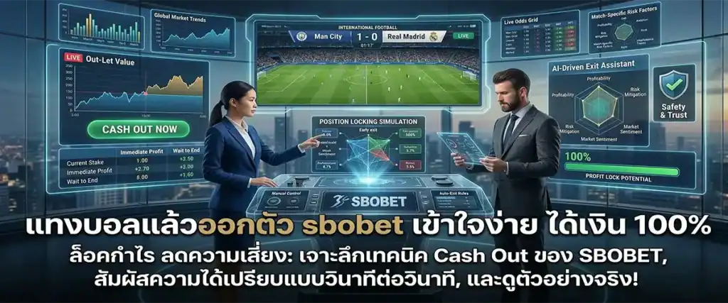 แทงบอลแล้วออกตัว sbobet เข้าใจง่าย ได้เงิน 100%